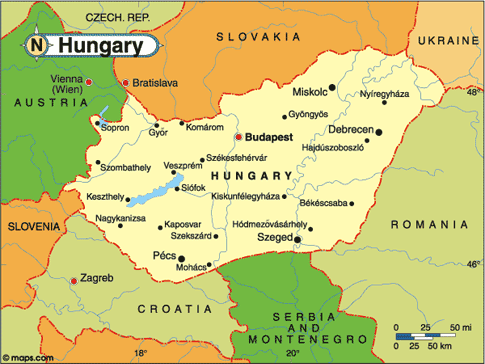 Hungary Map