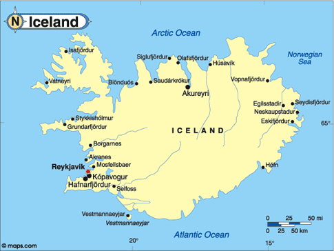 Iceland Map