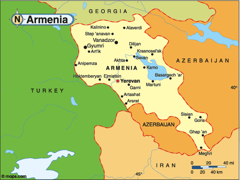 Armenia Map
