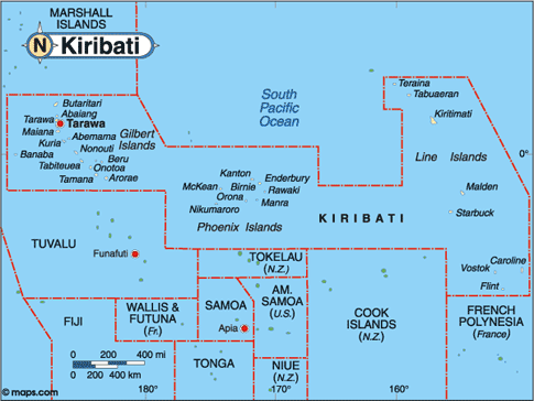 Kiribati Map